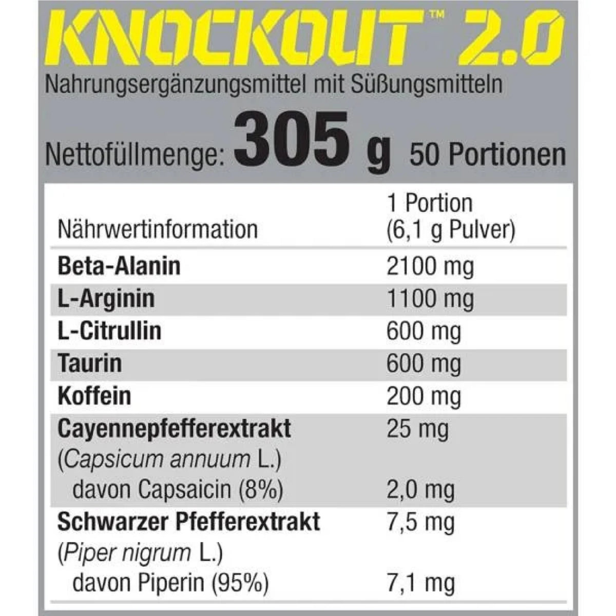 Knockout Pre-workout