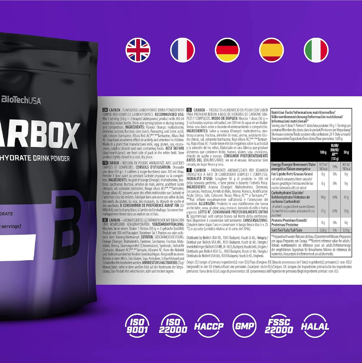 Carbox Carbohydrate Drink Powder